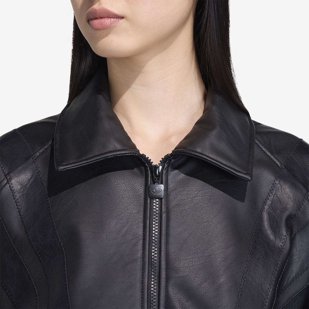 Women's adidas Santiago Pleather Jacket 'Black'
