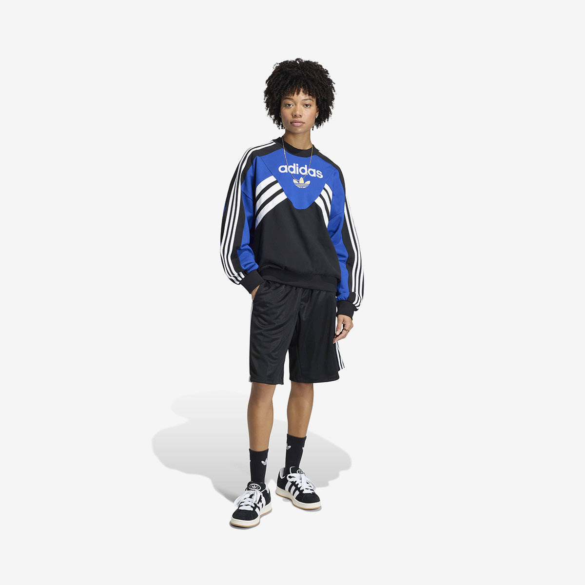 Women's adidas Crew Whit Cutline Sweatshirt 'Blue'