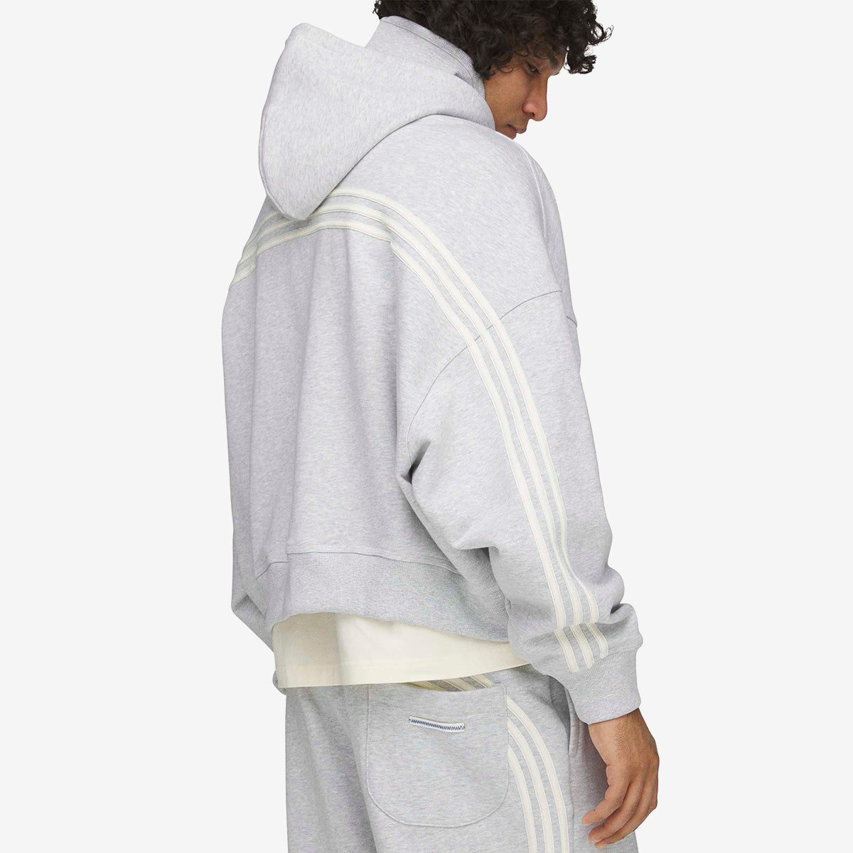 Adidas x Bad Bunny Sudadera Tejido Grueso 'Light Grey Heather'