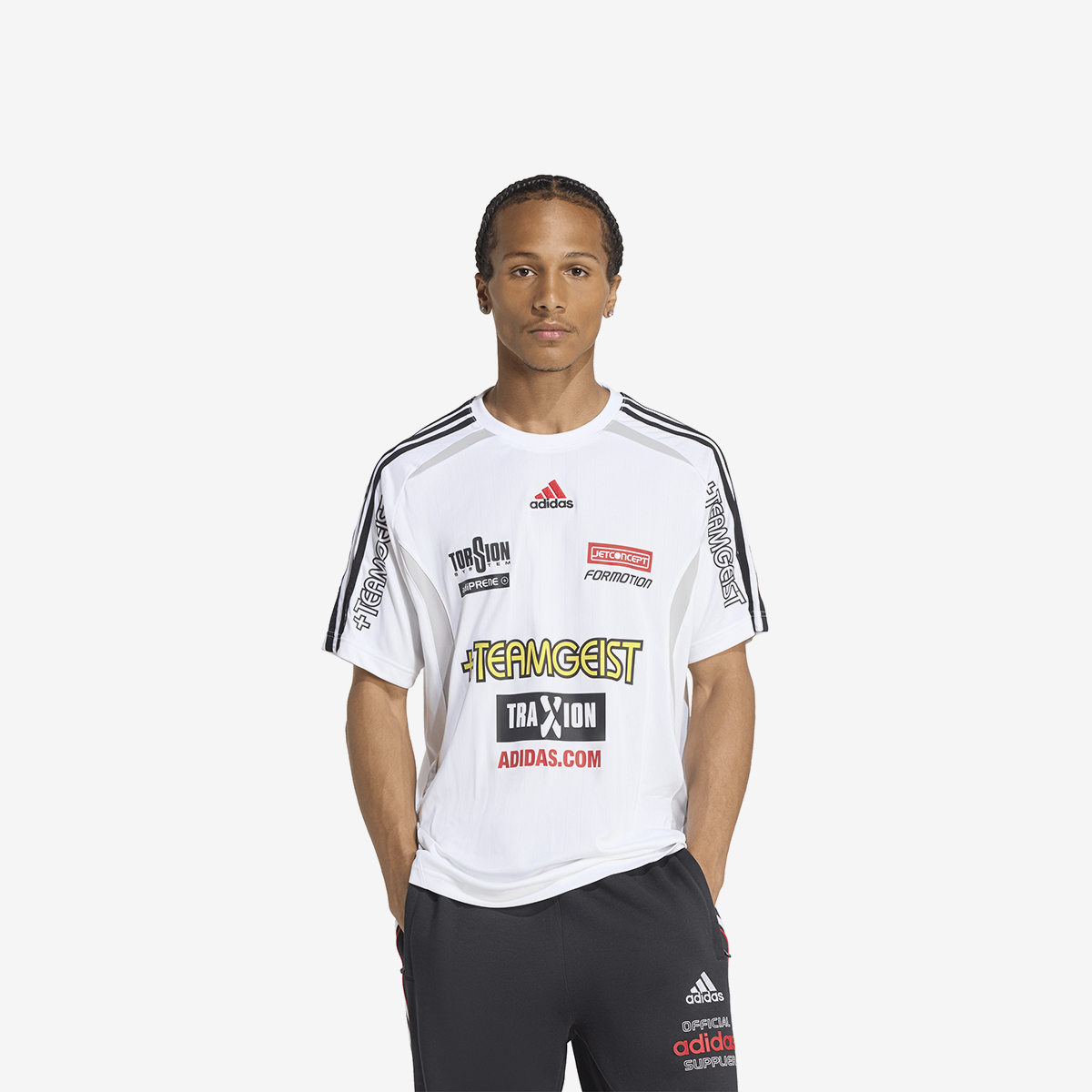 adidas Teamgueist Moto Graphic Jersey 'White'