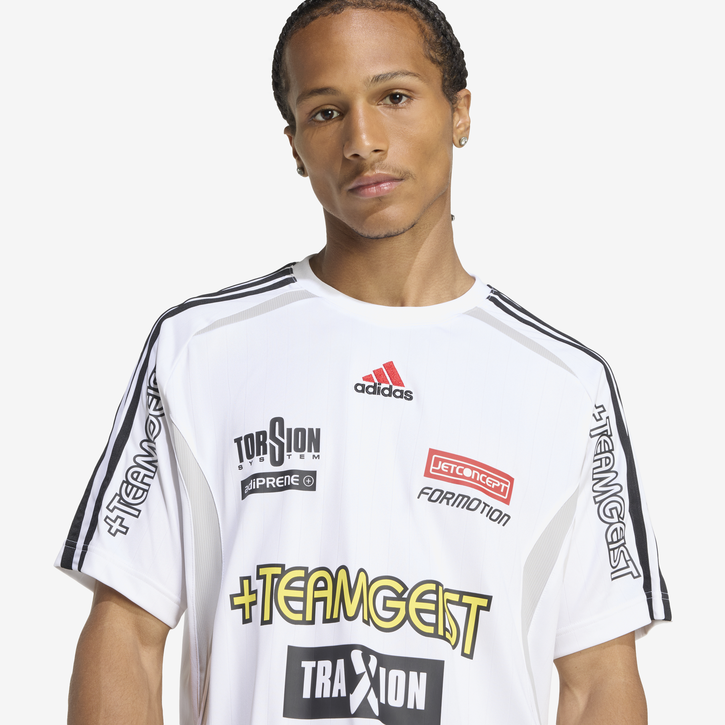 adidas Teamgueist Moto Graphic Jersey 'White'