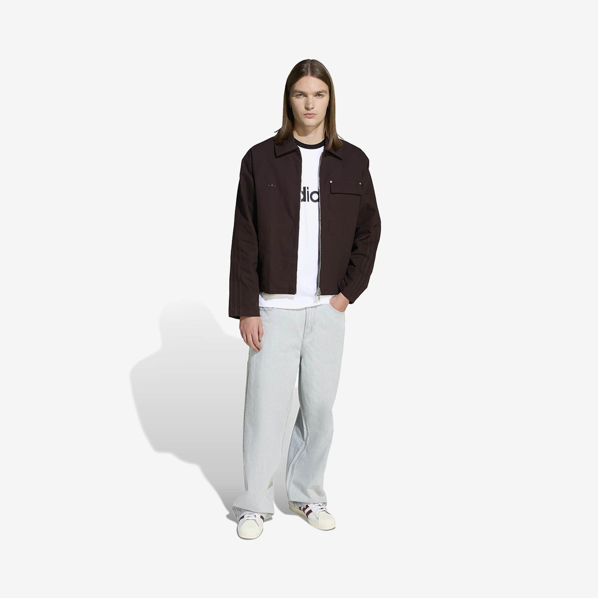 adidas Workwear Canvas Jacket 'Aurora Brown'