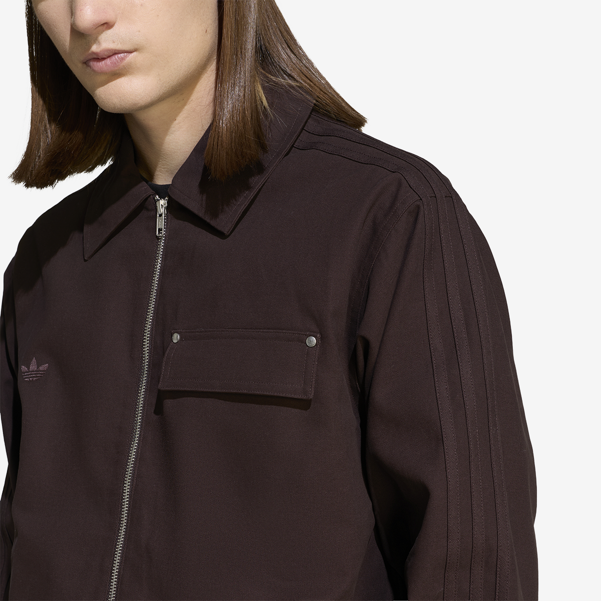 adidas Workwear Canvas Jacket 'Aurora Brown'