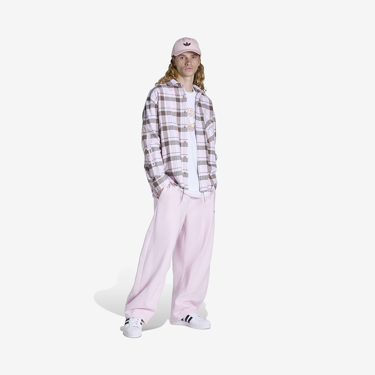 adidas Shoemaker Graphic Fleece Pant 'Pink'
