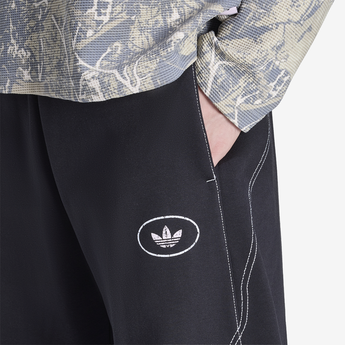 adidas Shoemaker Graphic Fleece Pant 'Utility Black'