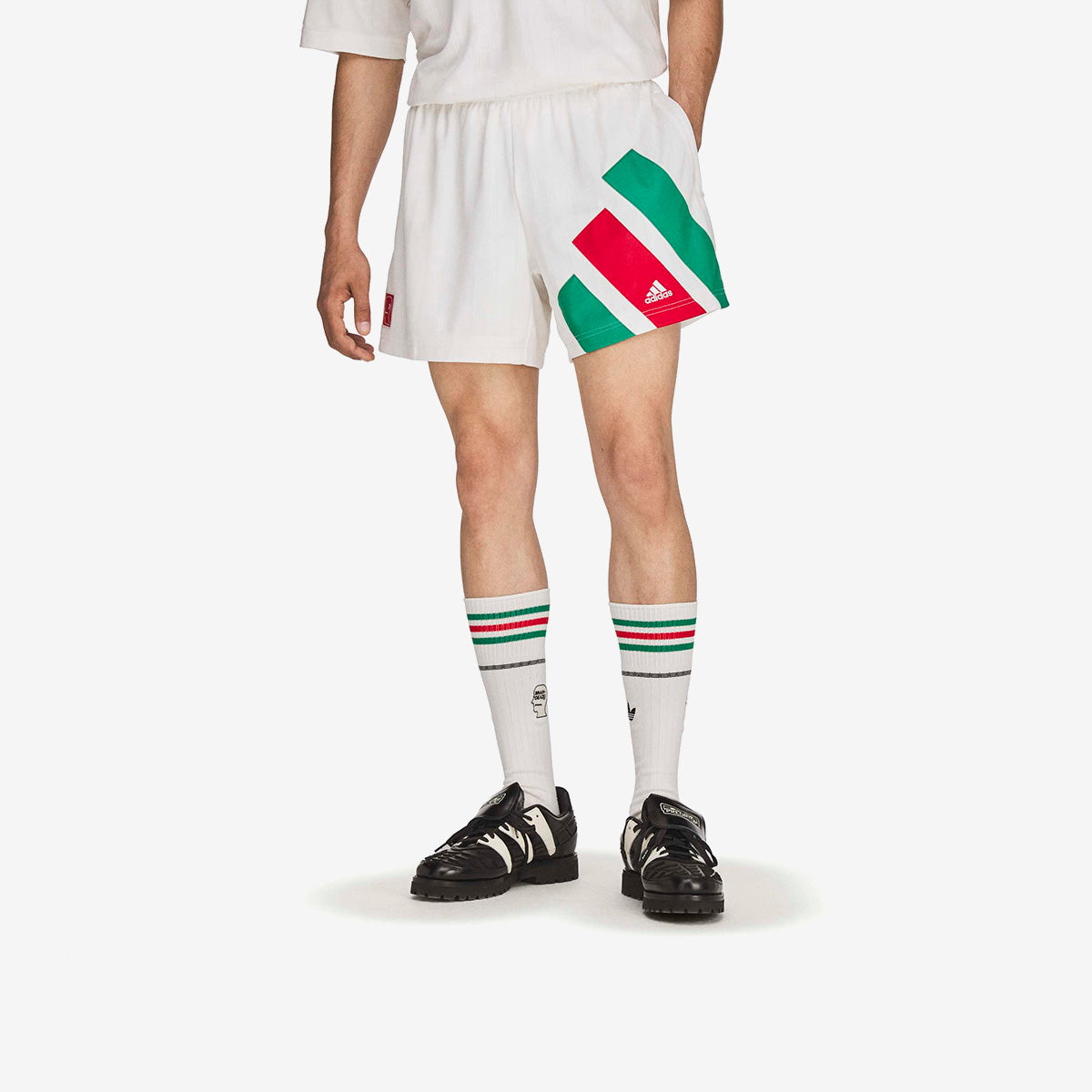 adidas Brain Dead Disney Soccer Short 'Chalk White'