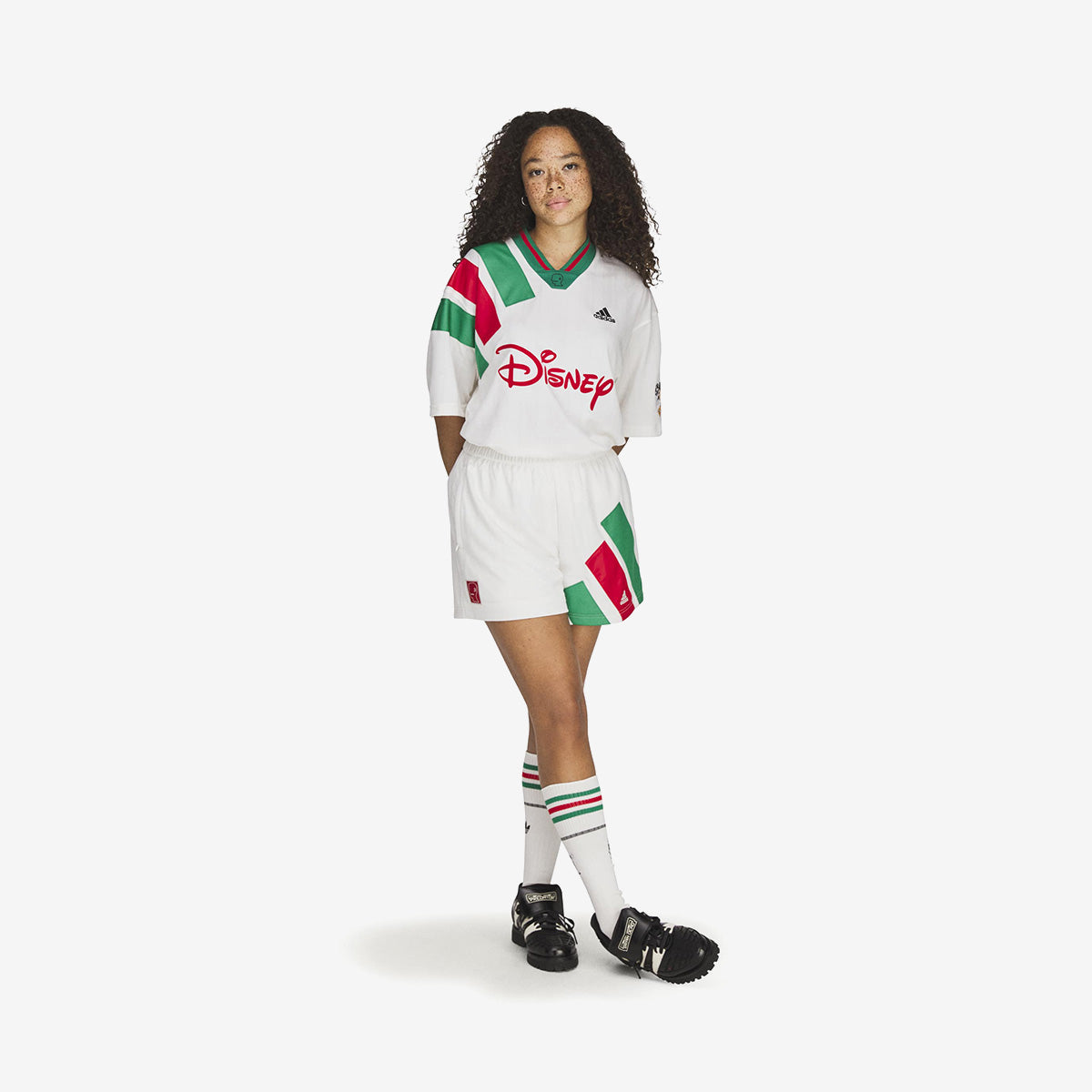 adidas Brain Dead Disney Soccer Short 'Chalk White'