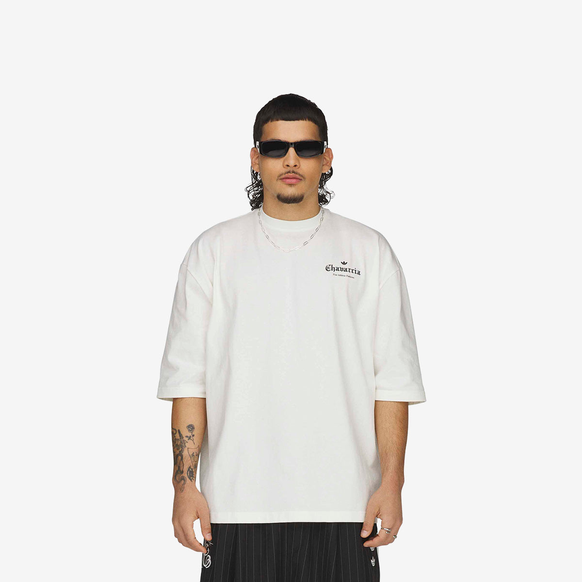 Adidas Chavarria Logo SS Tee 'Off White'