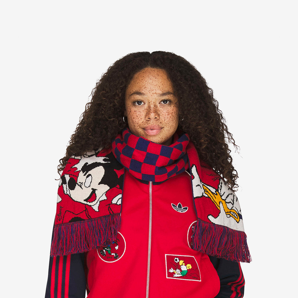 adidas Red Brain Dead Disney Scarf