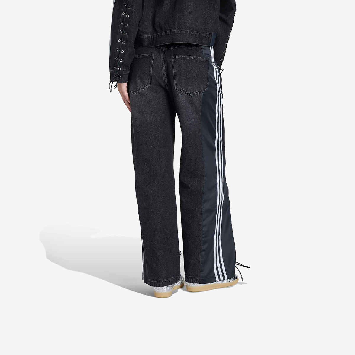 Women's adidas FB Lacing Denim Pants 'Black'