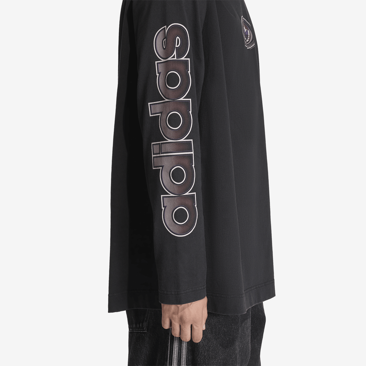 adidas 90s Alternative Sport Graphic LS Tee 'Black'