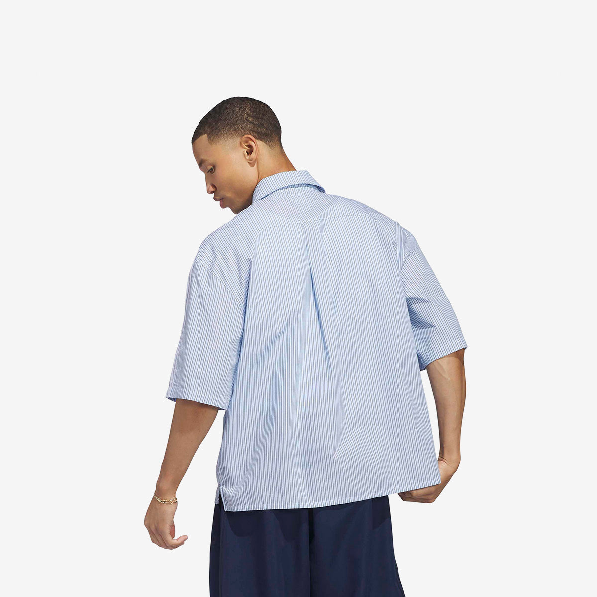 adidas AOA Button Up Shirt 'Night Indigo'