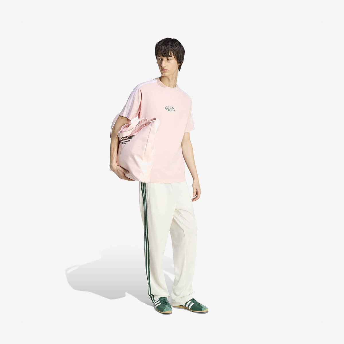 Adidas Ringer Washed Graphics Tee 'Sandy Pink'