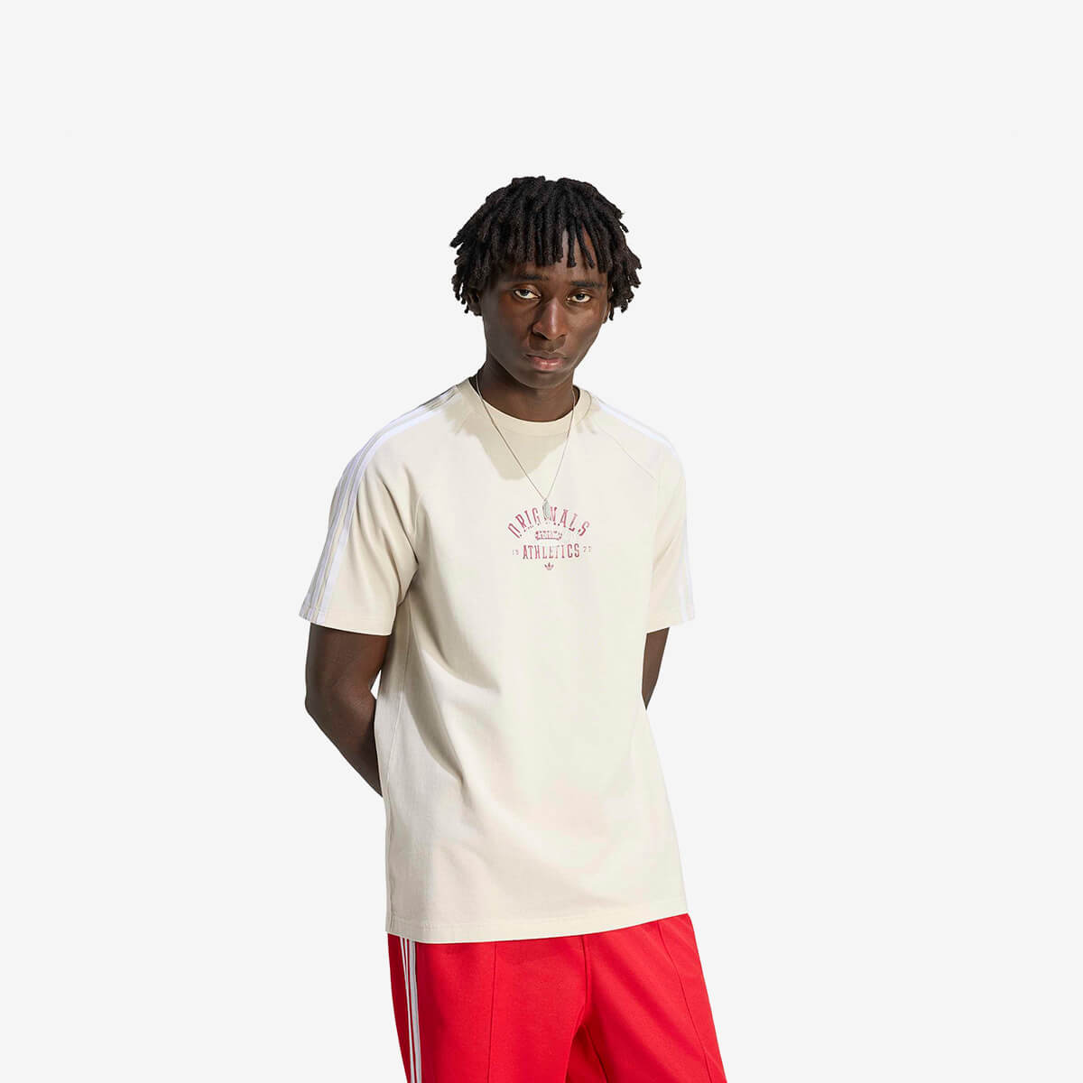 Adidas Ringer Washed Graphics Tee 'Chalk Pearl'