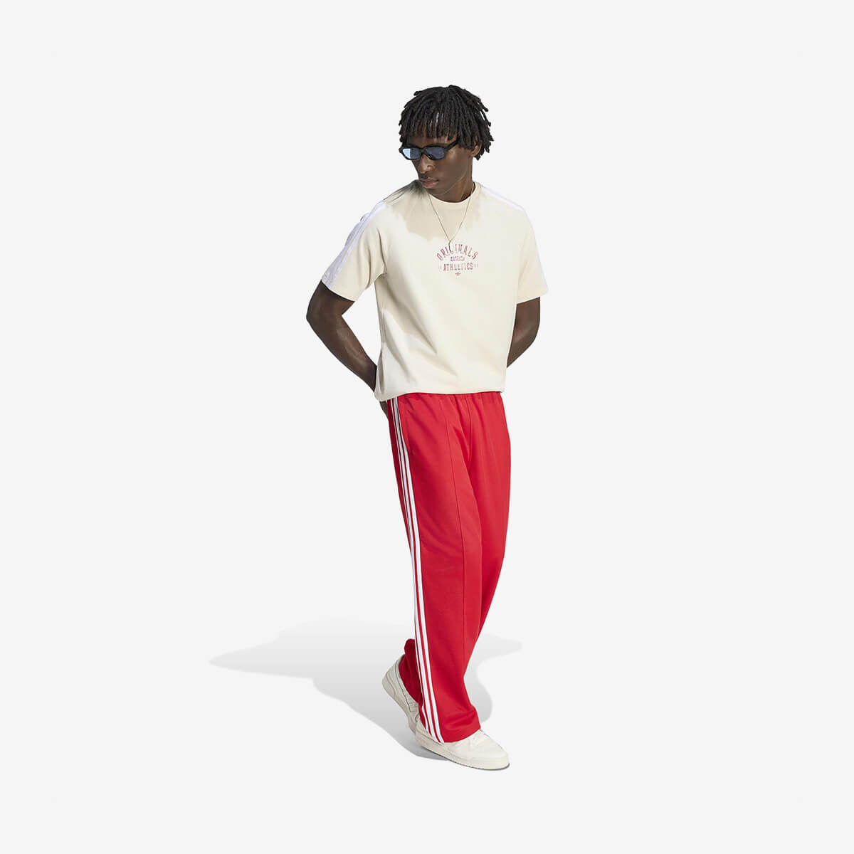 Adidas Ringer Washed Graphics Tee 'Chalk Pearl'
