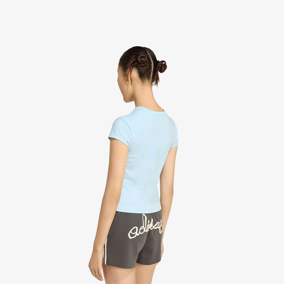 Women's Adidas Baby Slim Graphic Tee 'Ice Blue'