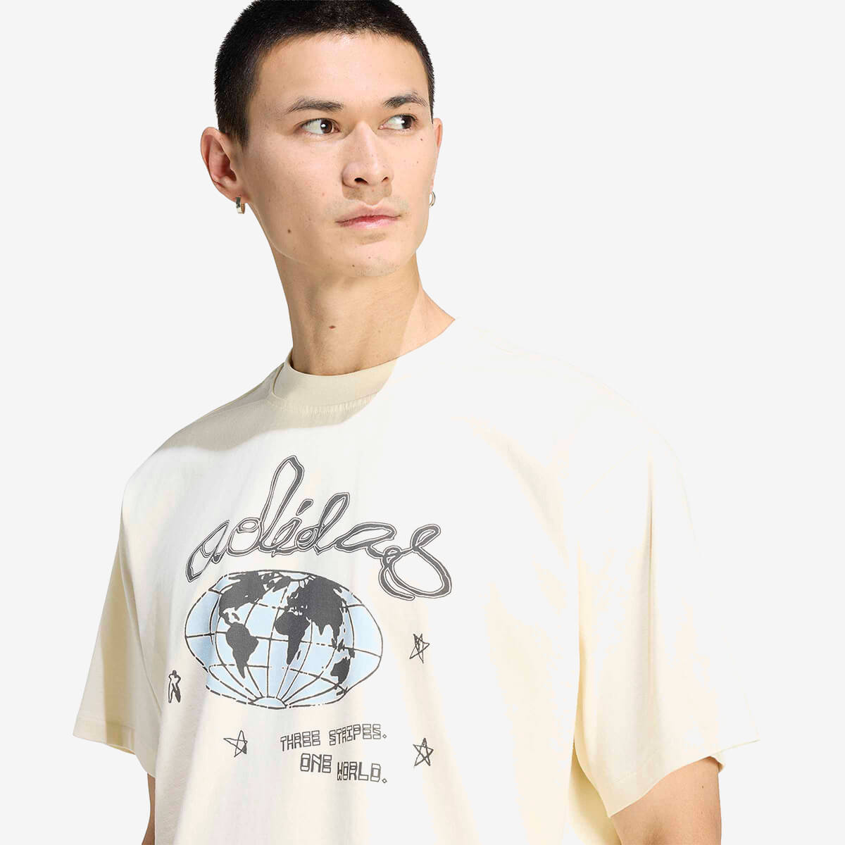 Adidas Graphic Original One World Tee 'Cream White'