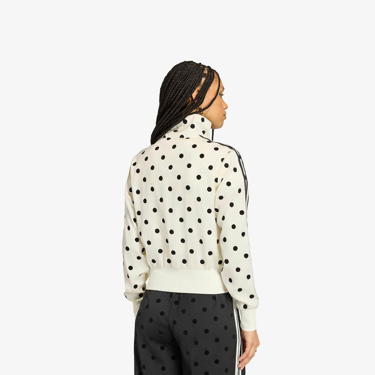Women's Adidas Polka Dots TT de Satén Track Top 'Off White'