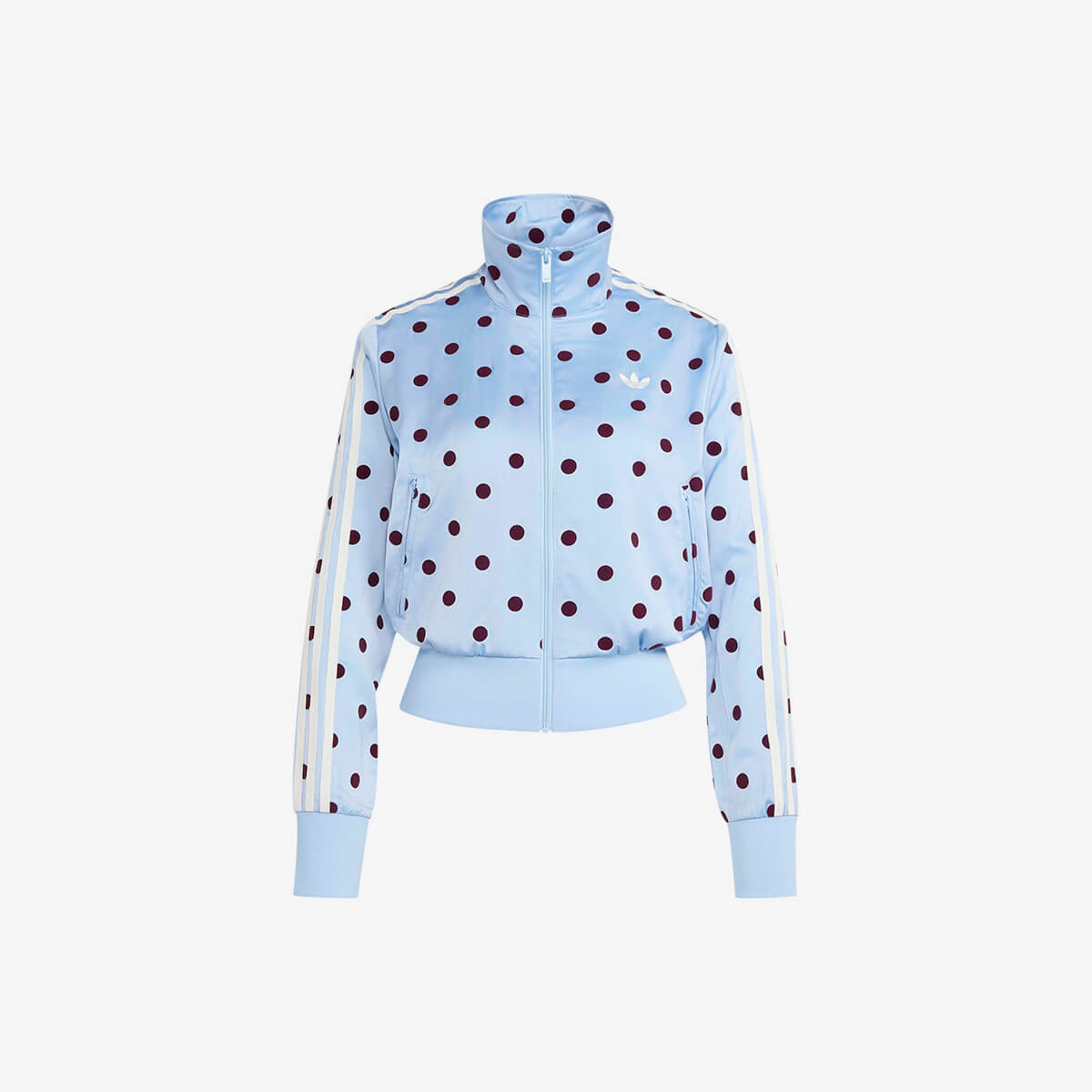 Women's Adidas Polka Dots TT de Satén Track Top 'Clear Sky'