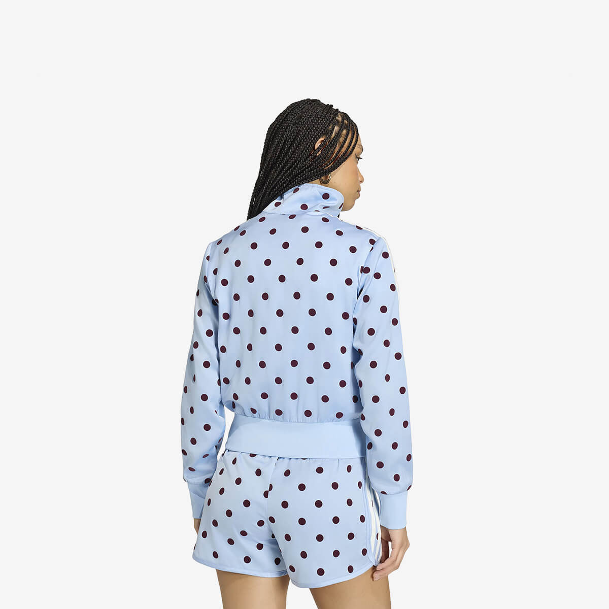 Women's Adidas Polka Dots TT de Satén Track Top 'Clear Sky'