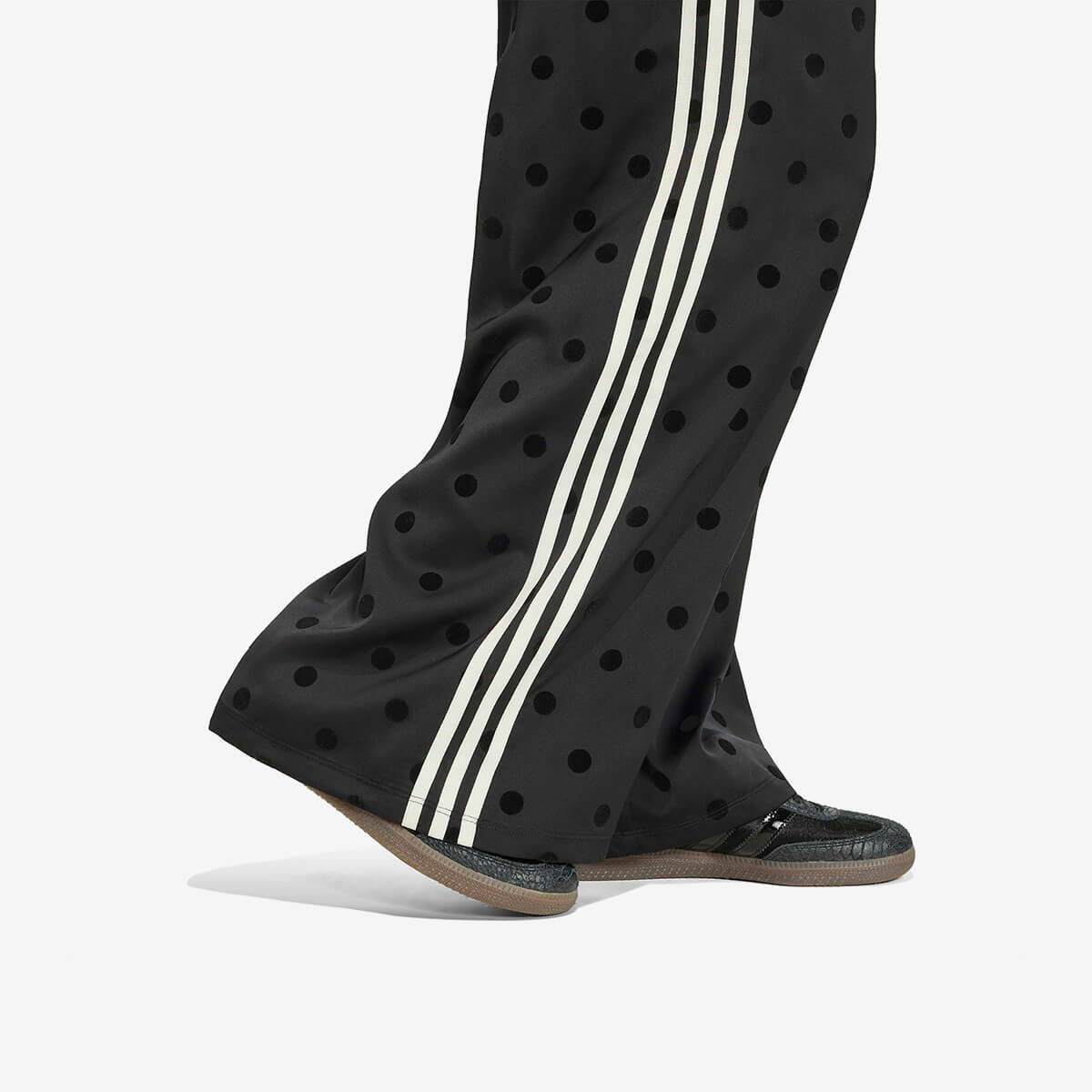 Women's Adidas Satin Polka Dots Track Pant 'Black'
