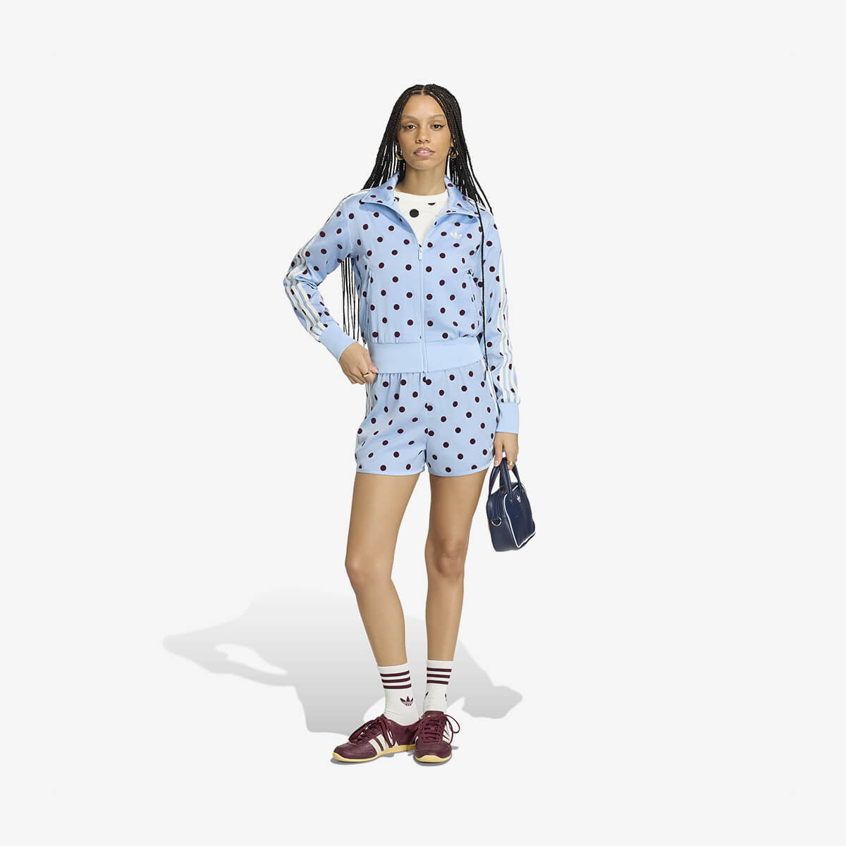 Women's Adidas Polka Dots Sprinter Short 'Clear Sky'