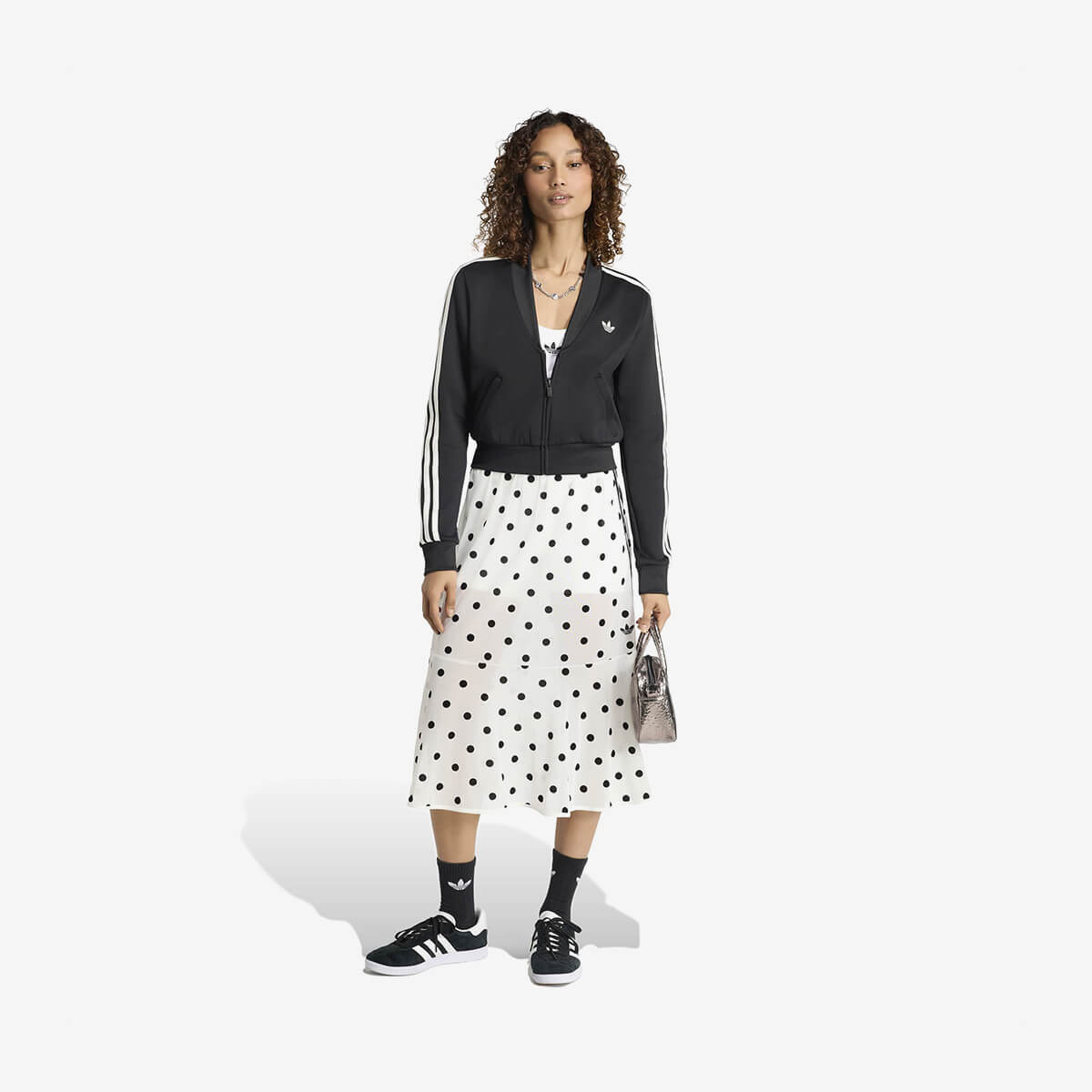 Women's Adidas V-Neck Superstar Track Top 'Black'