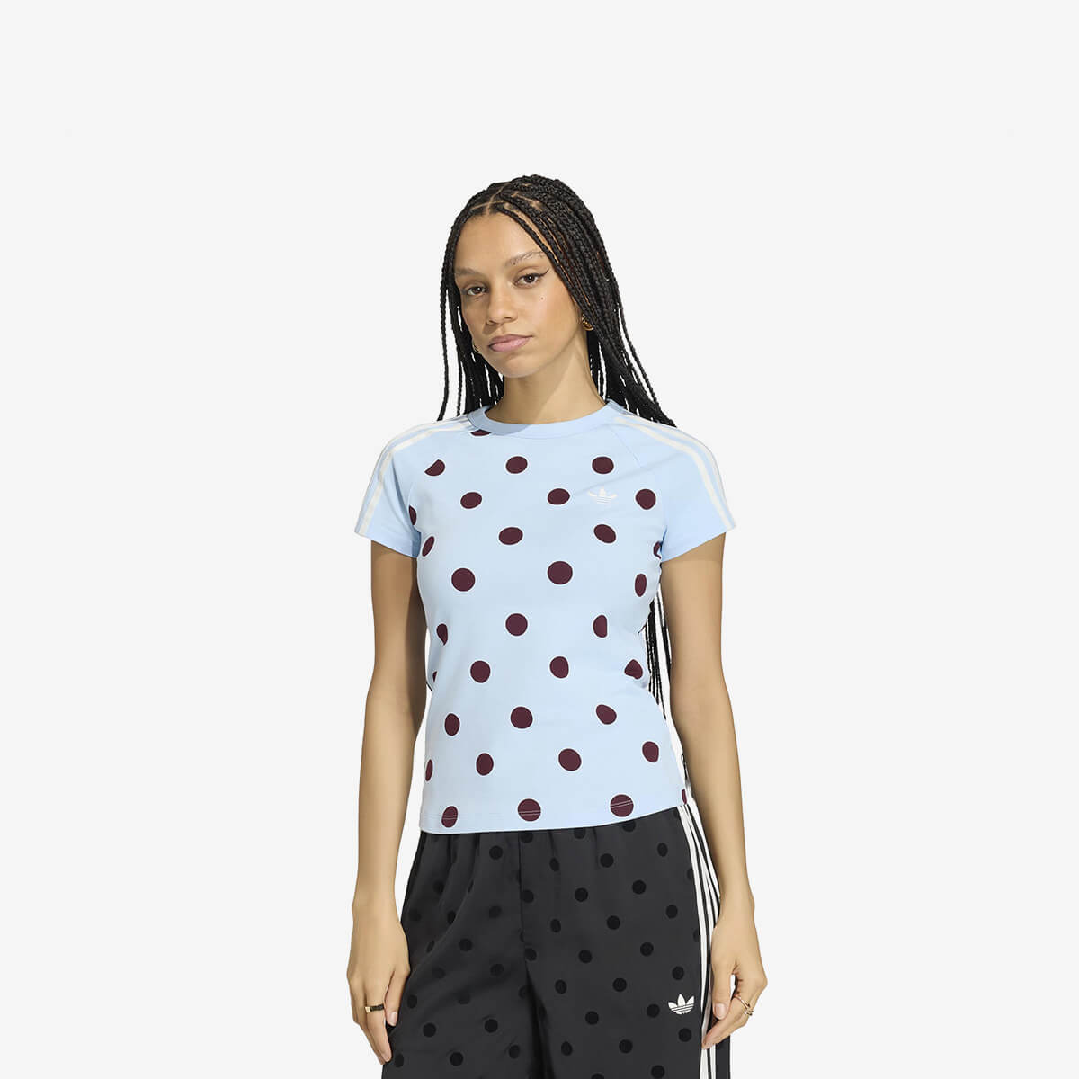 Women's Adidas Slim Fit Cali Tee 'Clear Sky'