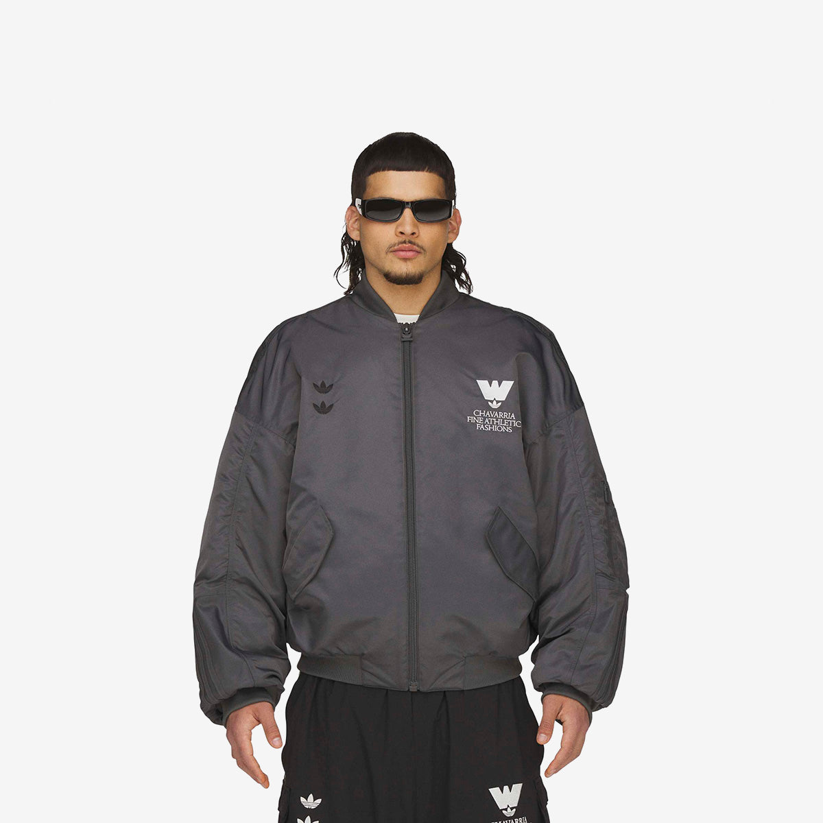 Adidas Chavarria Bomber Jacket 'Grey'