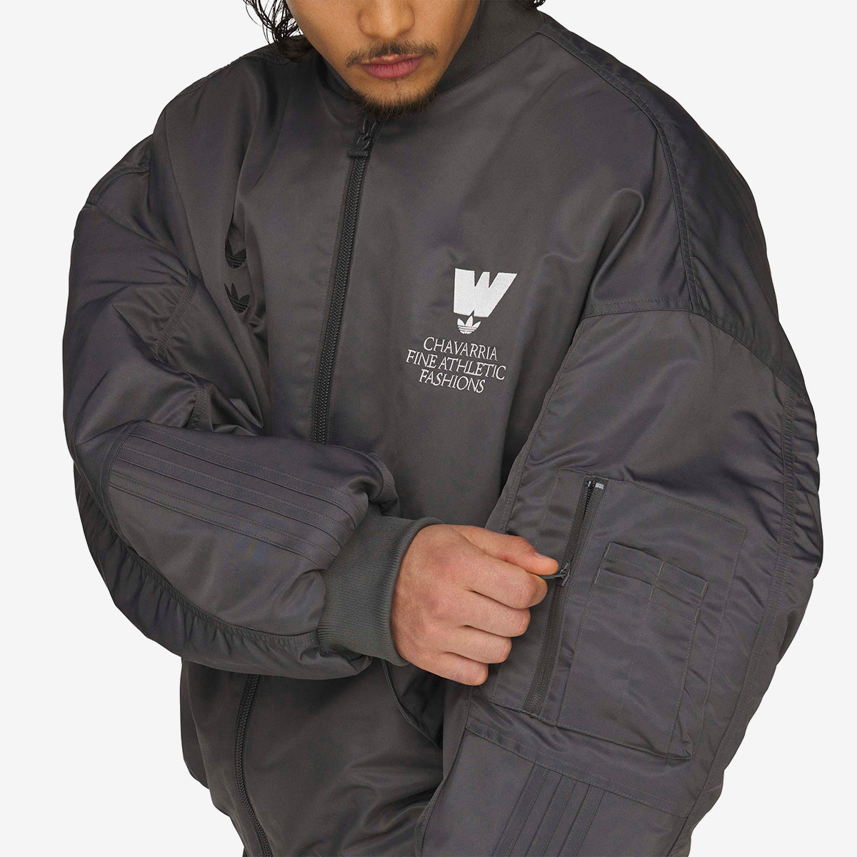 Adidas Chavarria Bomber Jacket 'Grey'