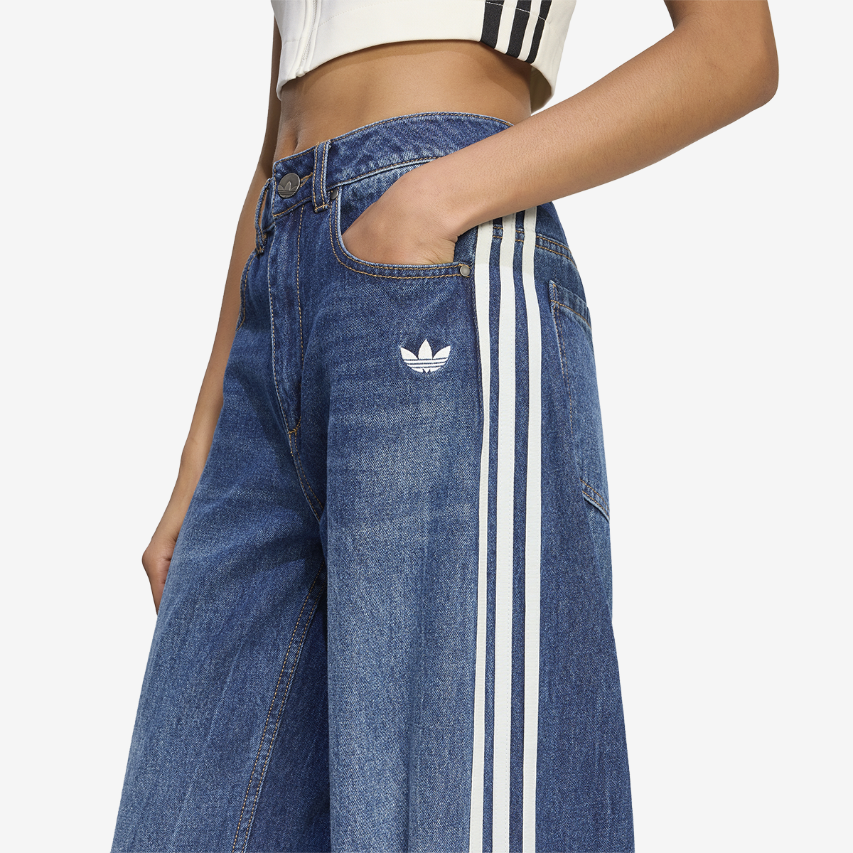 Women's adidas Dad Jeans 'Indigo Denim'
