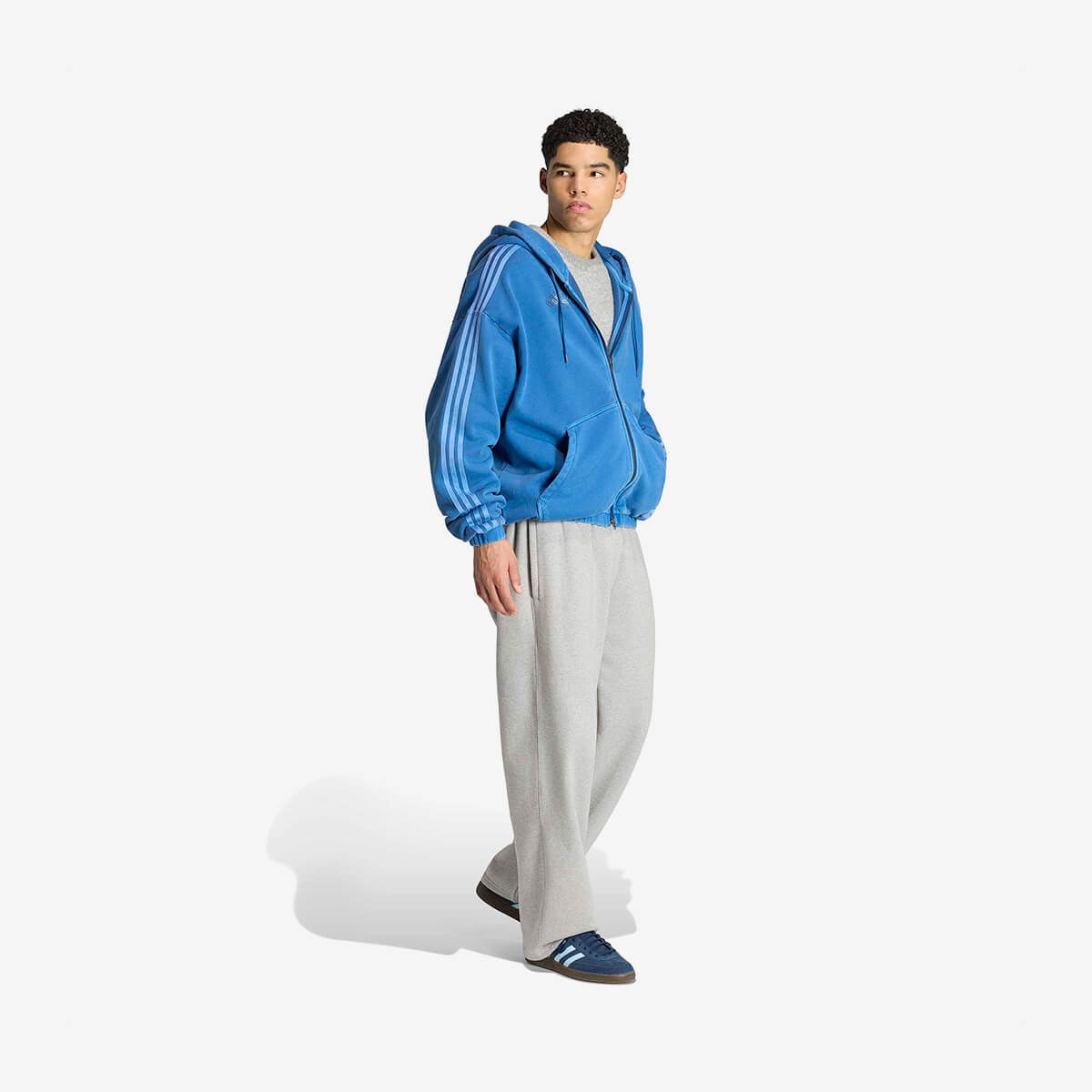 Adidas Zip Thru Hoodie 'Dusky Petrol'