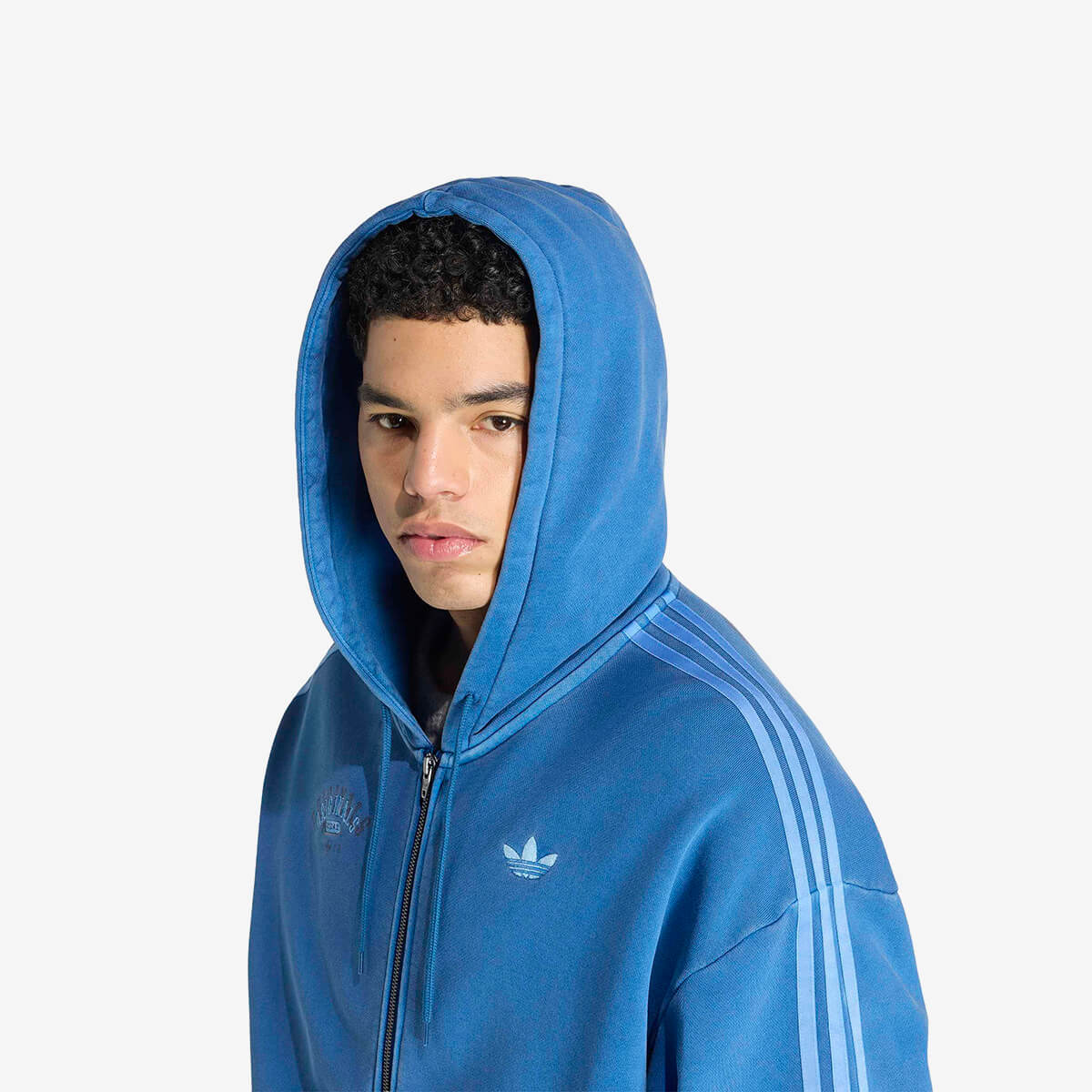 Adidas Zip Thru Hoodie 'Dusky Petrol'