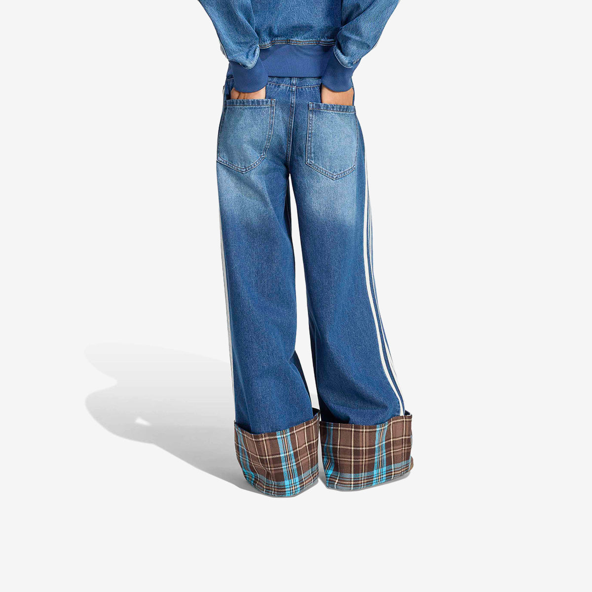 Women's adidas Vintage Wide Leg 'Indigo Denim'