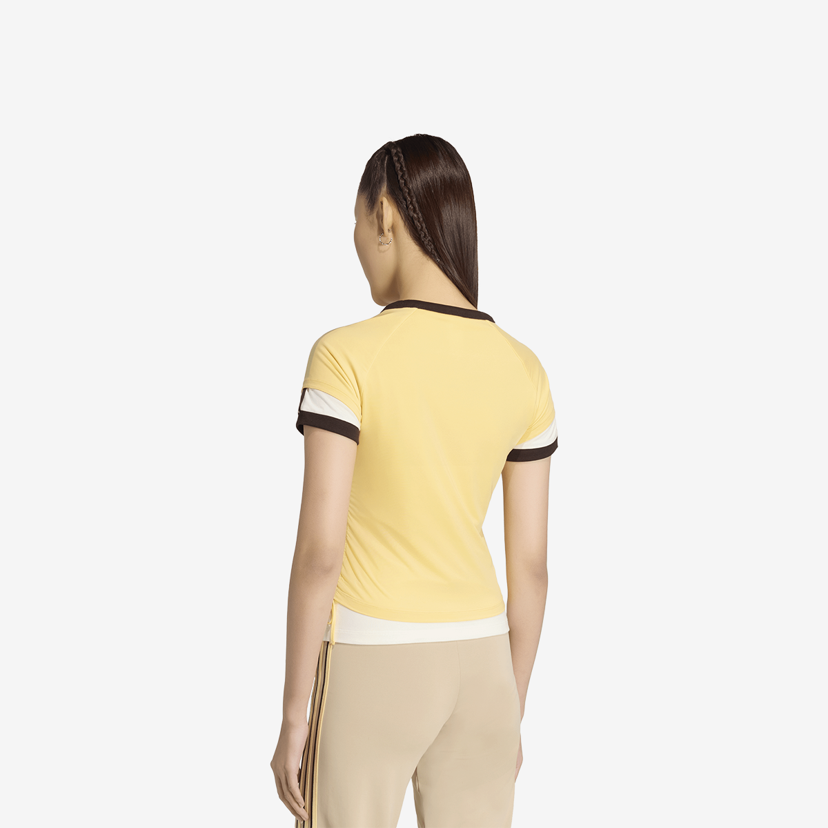 Women's adidas Double Layared Cali Tee 'Orange Tint'