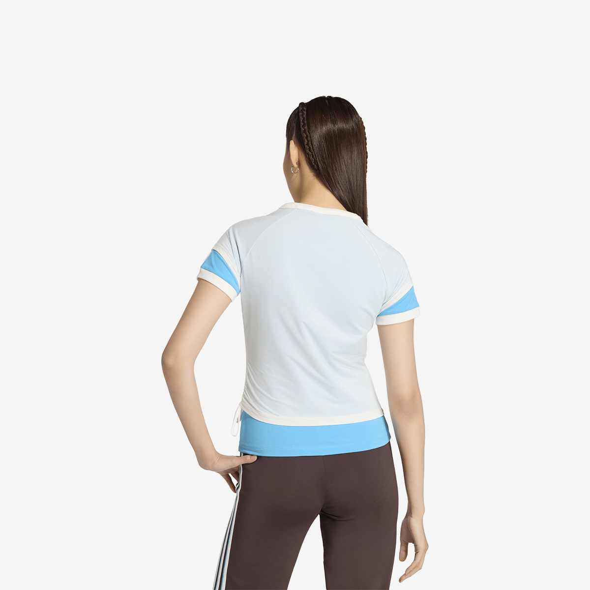 Women's adidas Double Layered Cali Tee 'Off White'