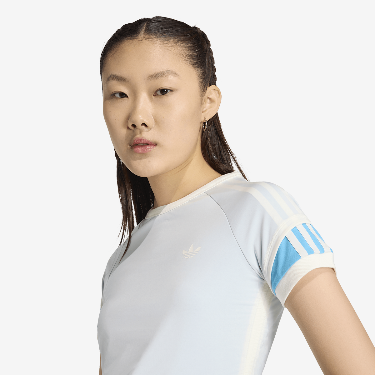 Women's adidas Double Layered Cali Tee 'Off White'