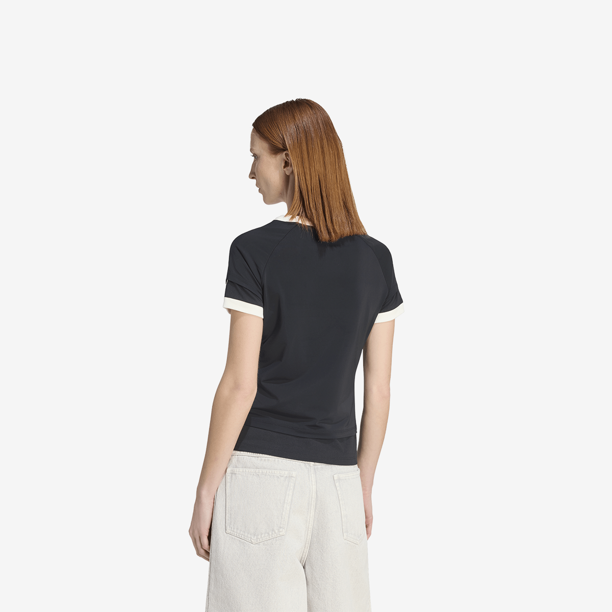 Women's adidas Double Layered Cali Tee 'Black'