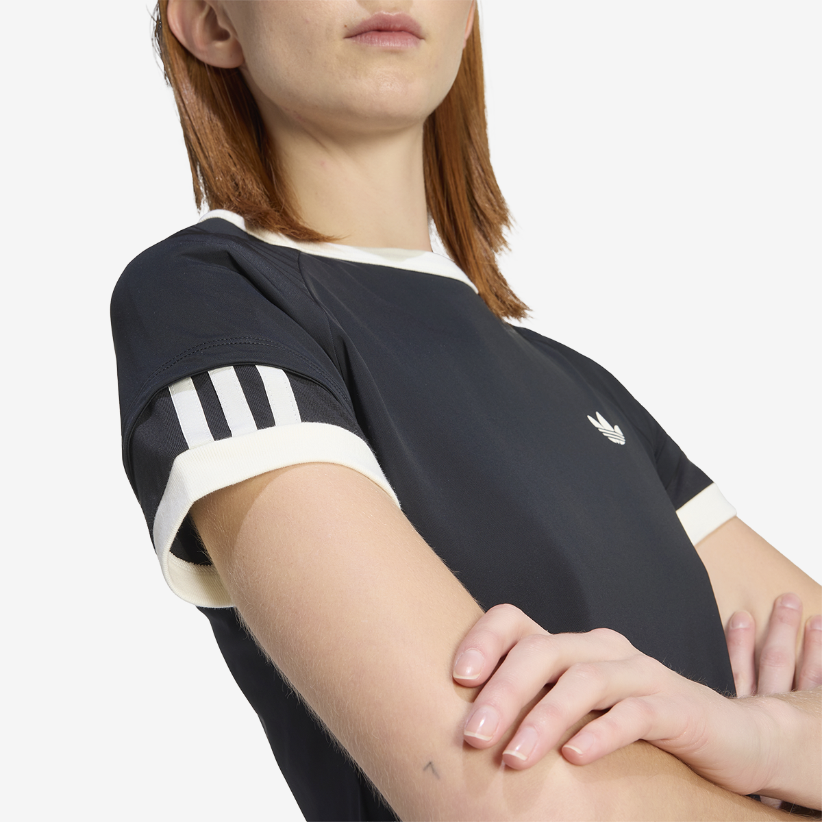 Women's adidas Double Layered Cali Tee 'Black'