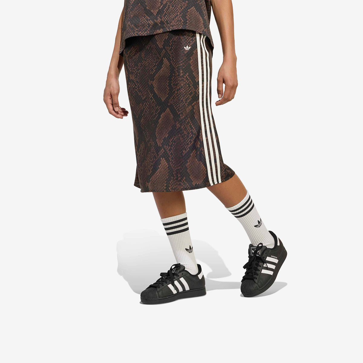 Women's adidas Snake Print Satin Skirt