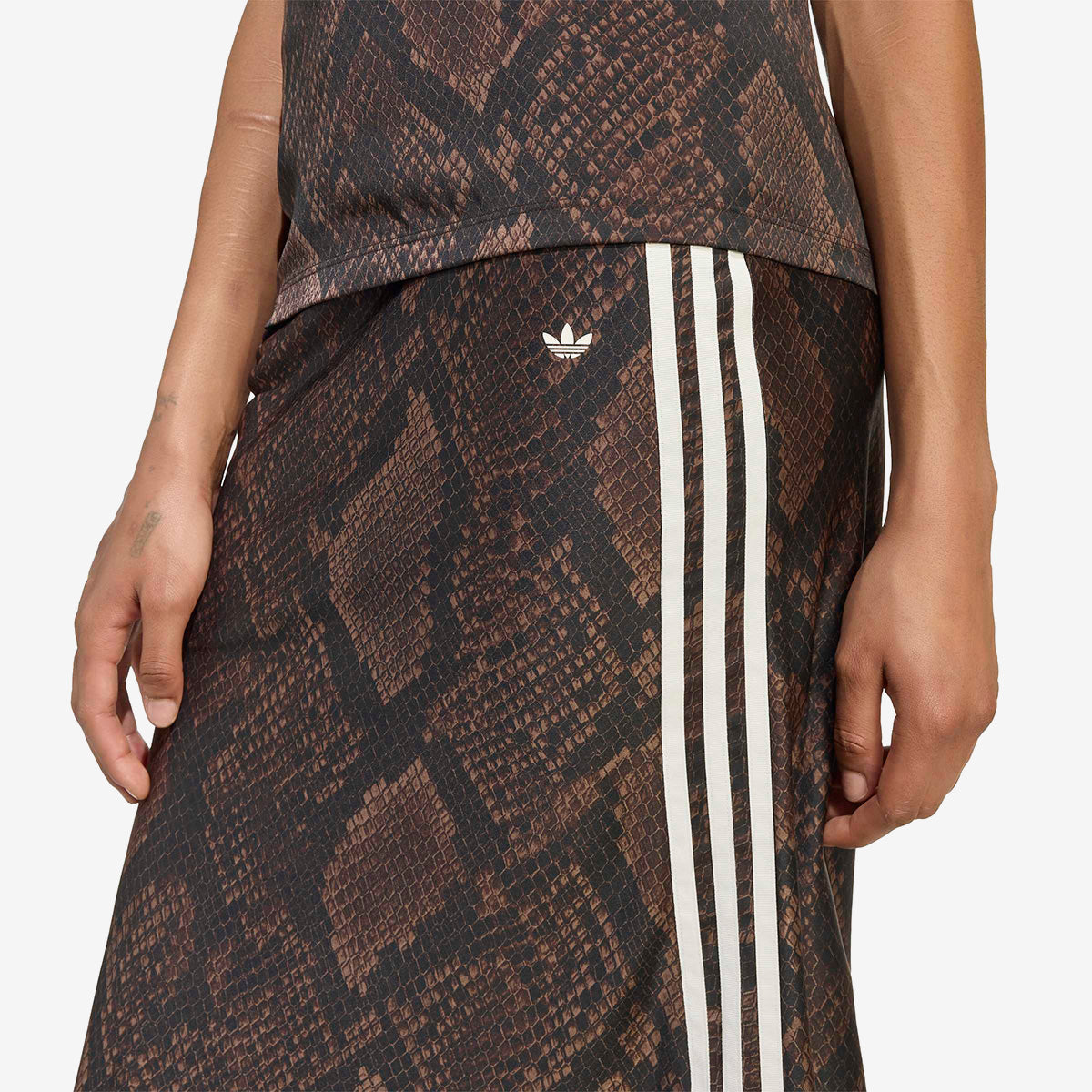Women's adidas Snake Print Satin Skirt