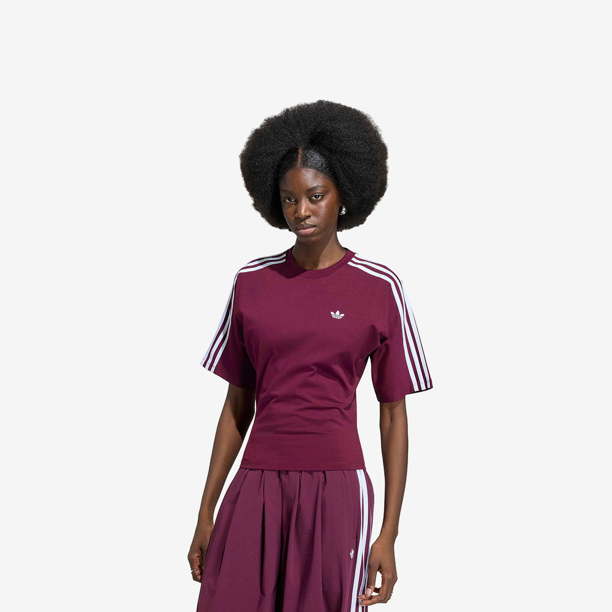 Women's Adidas Adilenium 5.0 Slim Tee 'Maroon'