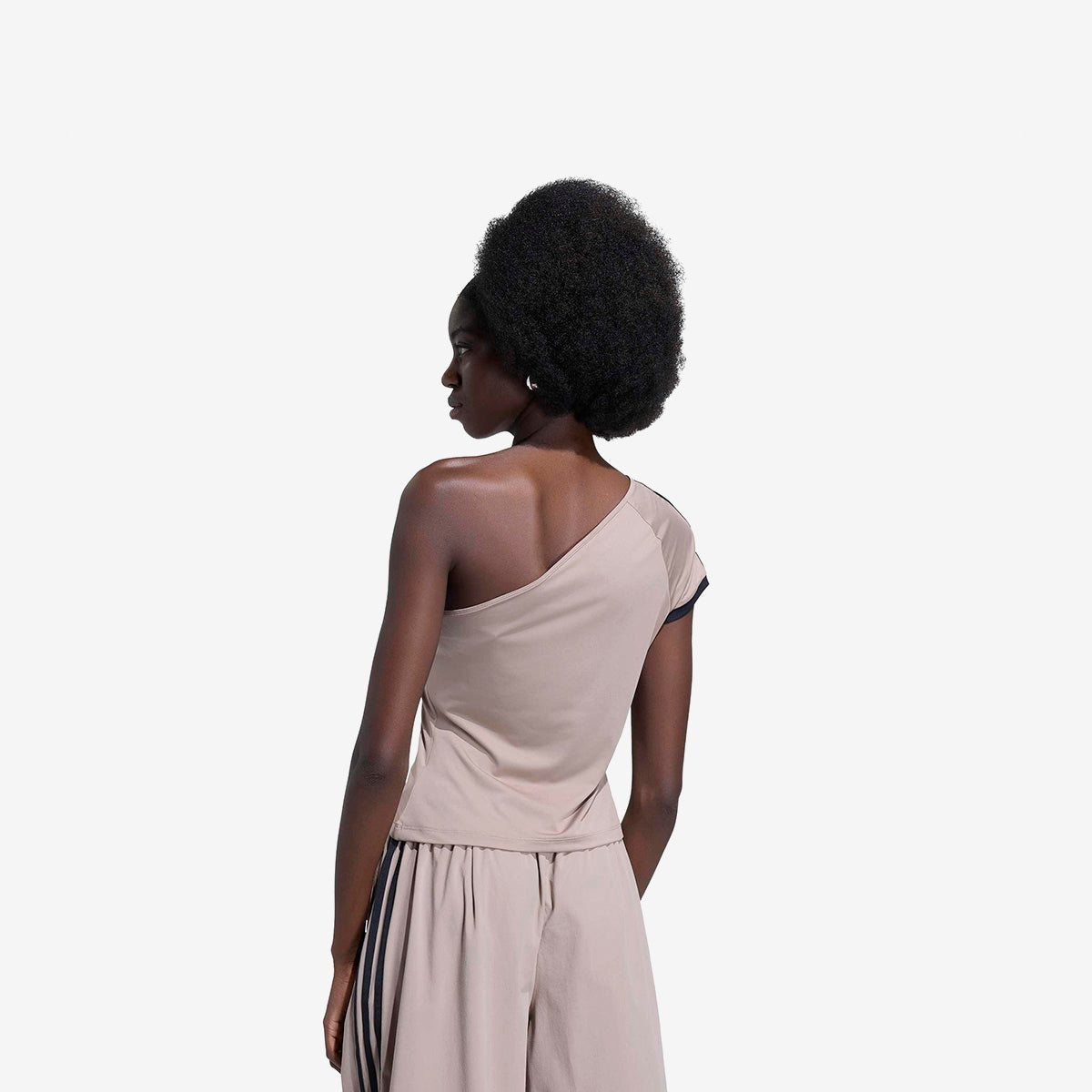 Women's Adidas Adilenium 5.0 Off Shoulder Tee 'Chalky Brown'