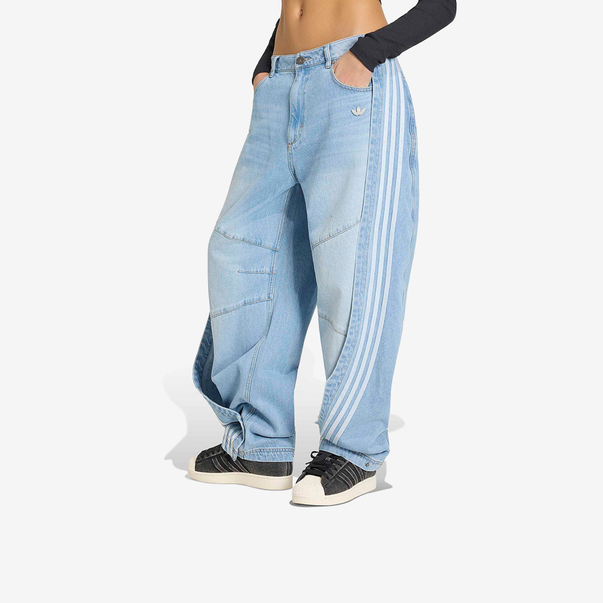 Women's Adidas Adilenium 5.0 Banana Overlay Denim Pants