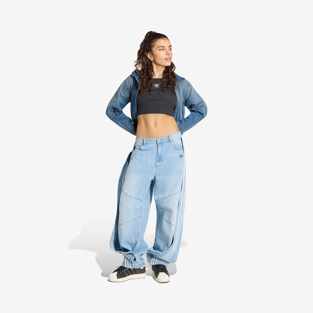 Women's Adidas Adilenium 5.0 Banana Overlay Denim Pants