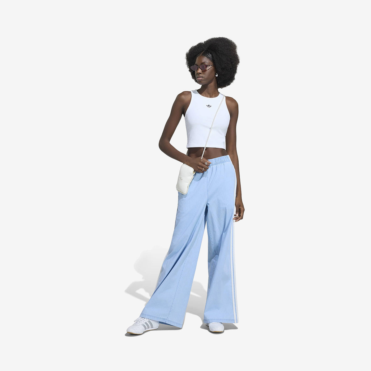 Women's adidas Blue Wide Leg Pants