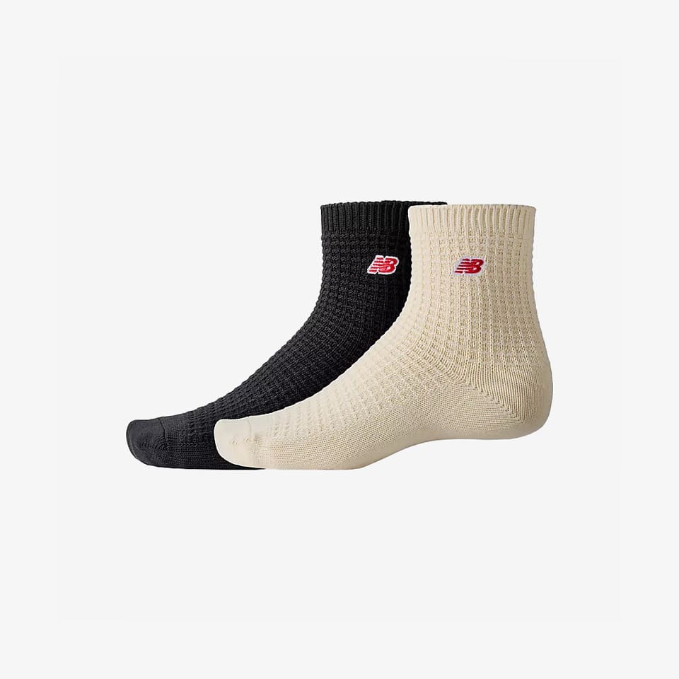 New Balance Waffle Knit Ankle Socks 2 Pack