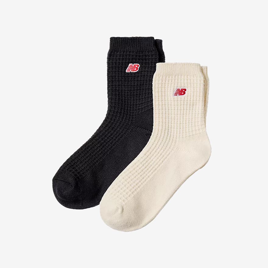 New Balance Waffle Knit Ankle Socks 2 Pack