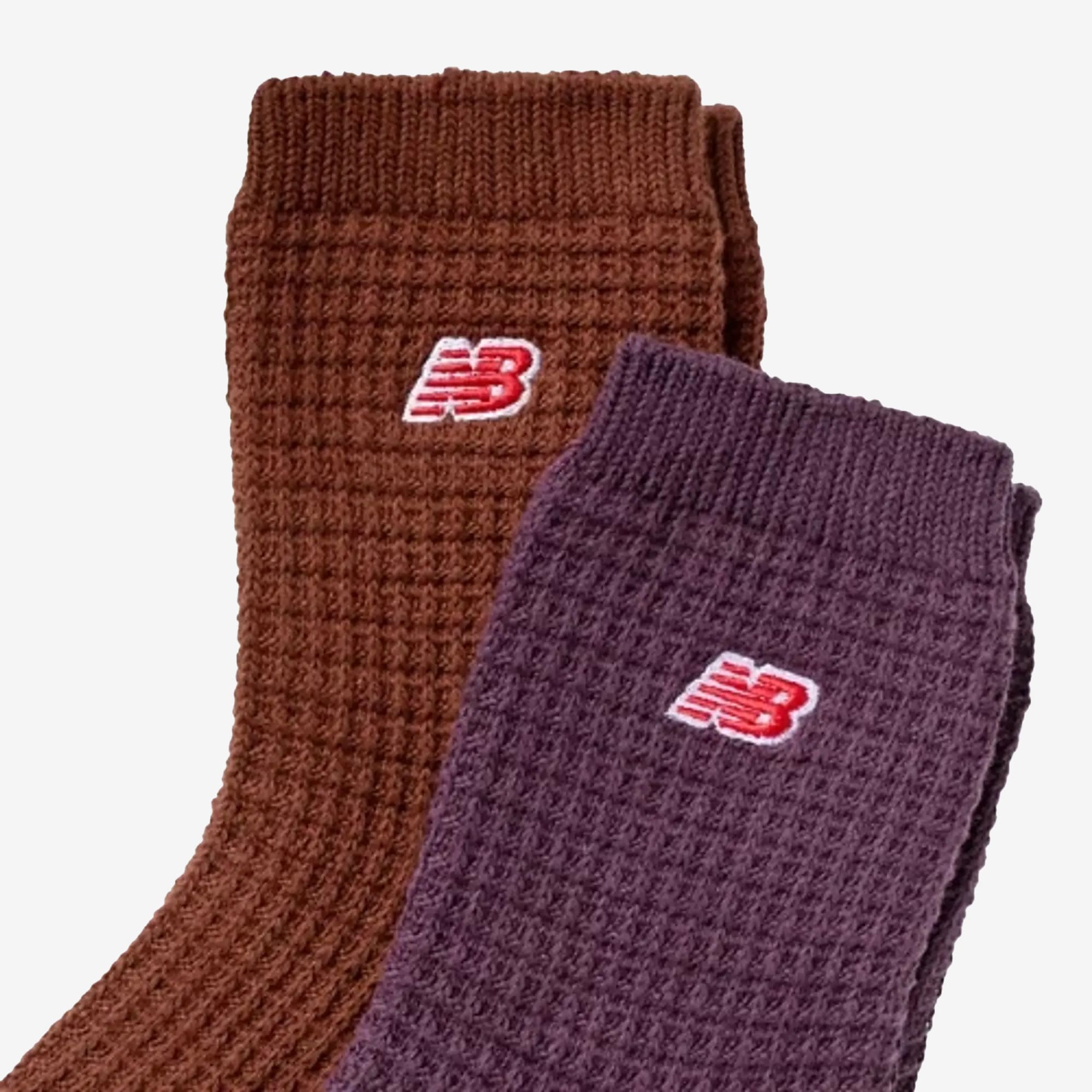 New Balance Waffle Knit Ankle Socks 2 Pack
