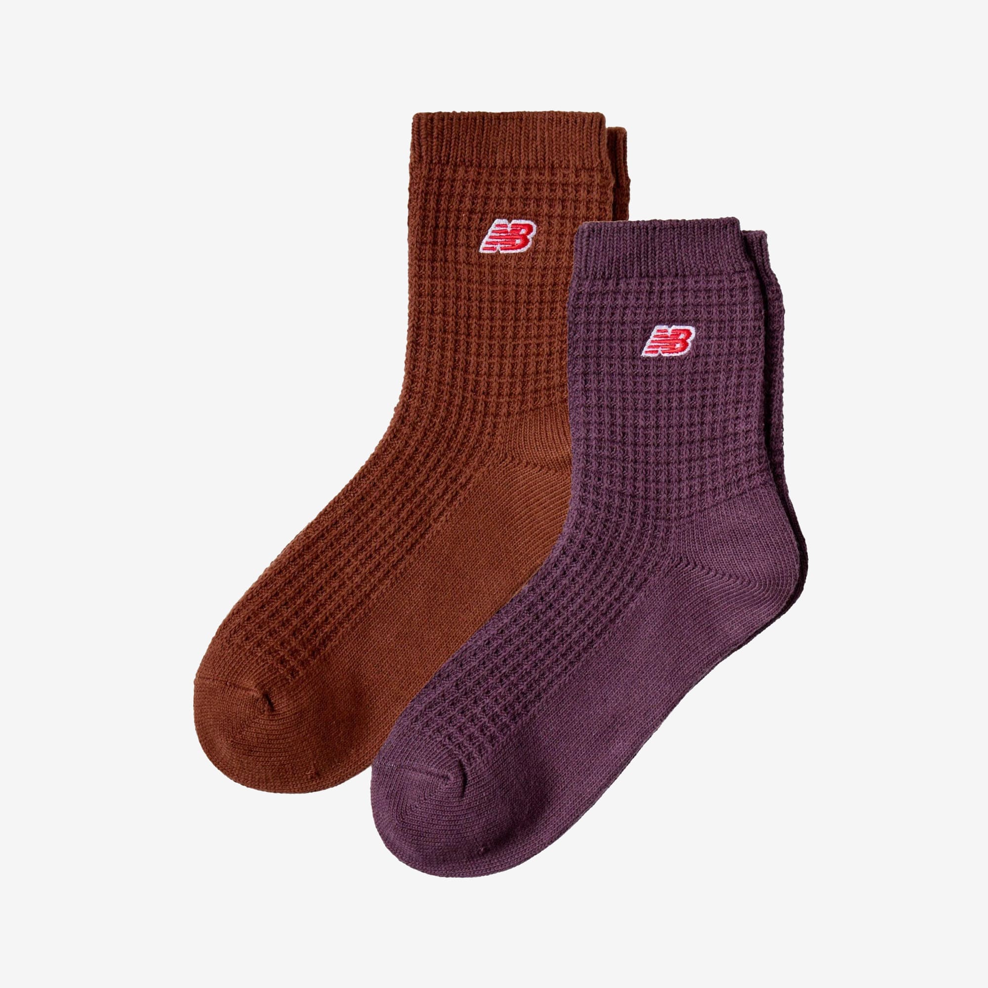 New Balance Waffle Knit Ankle Socks 2 Pack